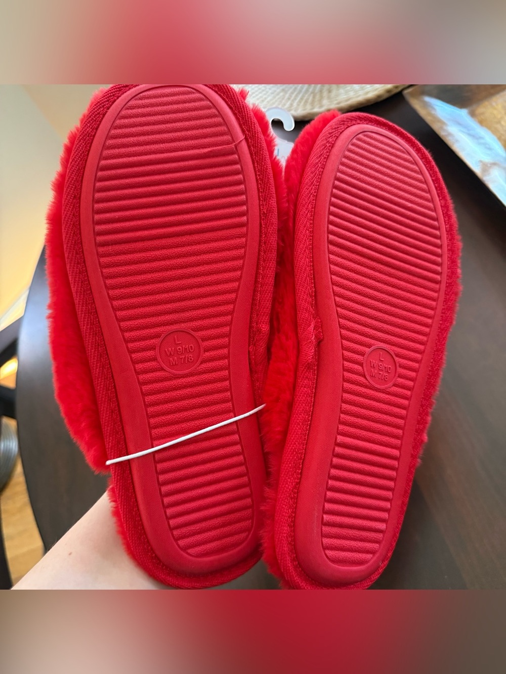 Target Bullseye Slippers - womens Wondershop size large 9/10 - Picture 4 of 5